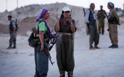 PKK ‘terrorists’ crucial to fight against Isis, Erika Solomon in Makhmour and Daniel Dombey in Istanbul