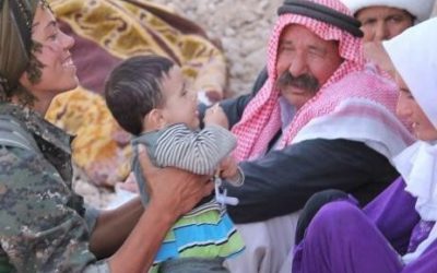 CNN reports from the Newroz refugee camp in Western Kurdistan, Syria, under control of YPG and PKK: